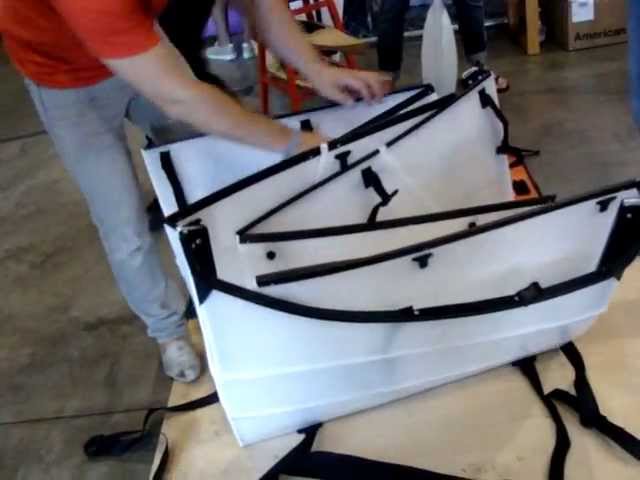 The Oru Kayak (I call it Kayak in a box) unfolded