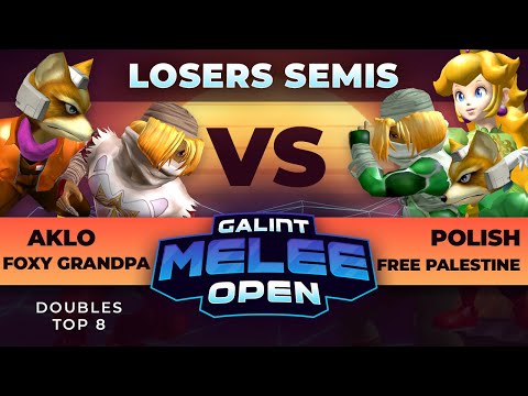 Aklo & Foxy Grandpa (Fox, Sheik) Vs. Polish & Free Palestine (Peach, Sheik, Fox)  - Doubles Top 8 LS