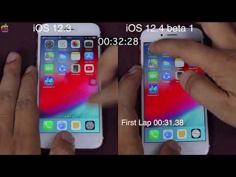 iOS 12.4 beta 1 vs iOS 12.3 speed test on iPhone 6s | iSuperTech
