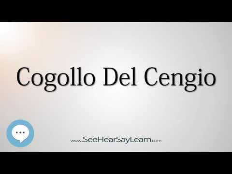 Cogollo Del Cengio (How to Pronounce Cities of the World)💬⭐🌍✅