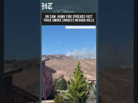 Hawk Fire Rages Across Nevada, Threatens 1,000 Homes as Smoke Blankets Hills #Shorts