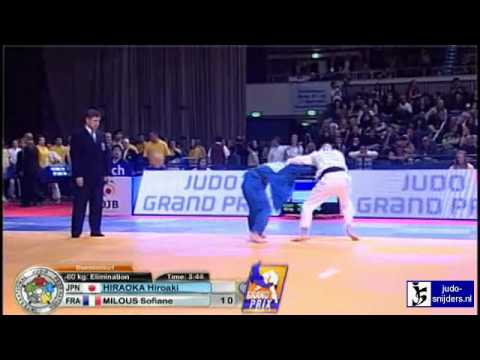 Judo 2010 Grand Prix Dusseldorf: Hiroaki Hiraoka (JPN) - Sofiane Milous (FRA) [-60kg]