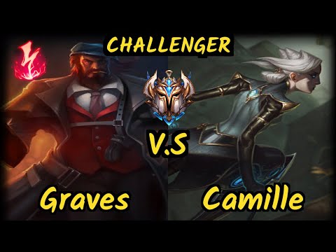 DOPA (Apdo) (GRAVES) vs CAMILLE - JUNGLE CHALLENGER GAMEPLAY - KR