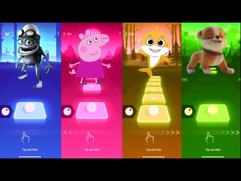 Crazy Frog vs Peppa Pig vs Baby Shark vs Paw Patrol - Tiles Hop EDM Rush