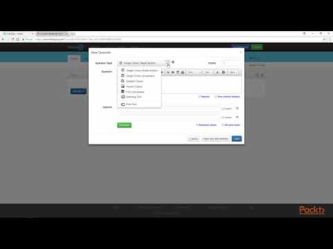 Mastering Moodle Creating an Online Test | packtpub com