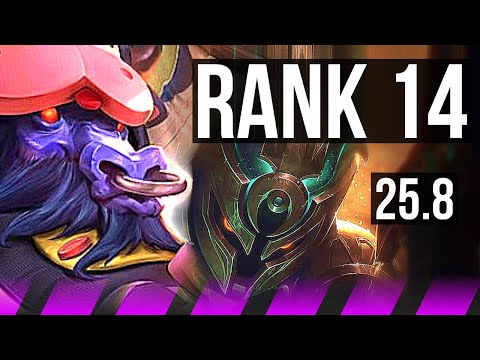 ALISTAR & Hwei vs NAUTILUS & Kai'Sa (SUP) | Rank 1 Alistar, Rank 14 | NA Challenger | 25.8
