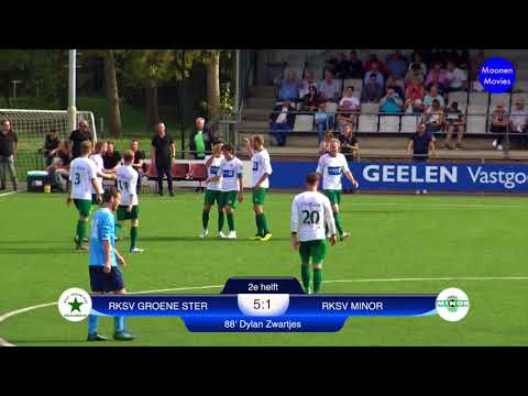 De 5-1 van Dylan Zwartjes (Groene Ster) tegen RKSV Minor 09-09-2018