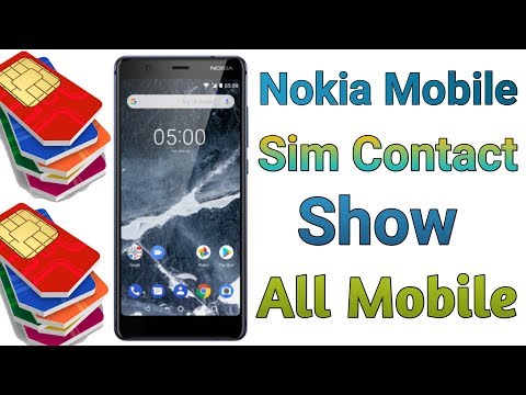 How to Show  Sim Card Contacts On Nokia 5/6/8 All Nokia Mobile Sim Contacts Show
