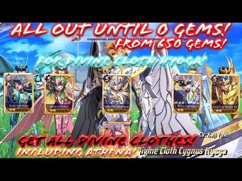 Saint Seiya: Awakening (KOTZ) - Divine Cloth Hyoga All Out Gacha! Summon 650 Times until 0!