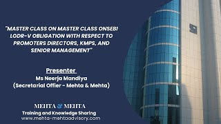 Master Class on SEBI LODR-V