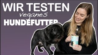 VEGANES HUNDEFUTTER VON VEGDOG | Kobe probiert zum ersten Mal VEGANES 