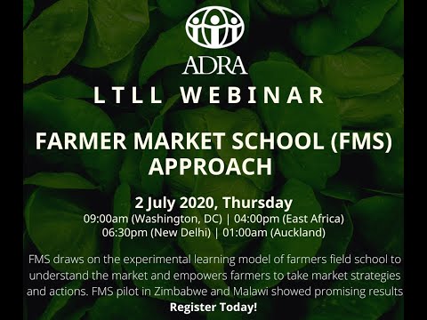 Farmer Market School (FMS) Approach - Webinar