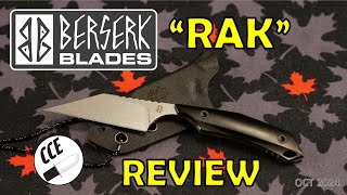 Full Review of the Berserk Blades "RAK" - A Modern Mini SEAX for Everyone
