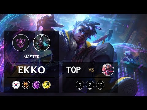 Ekko Top vs Irelia - KR Master Patch 10.1