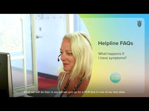 Helpline FAQs (20/07/21): "What happens when I have symptoms?"