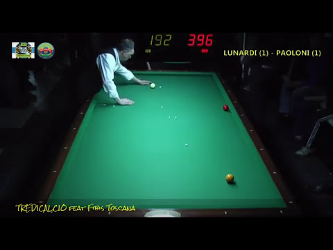 PAOLONI vs LUNARDI - 1°MEMORIAL BILIARDO  A. MAZZINGHI - PONTEDERA 01/05/2016