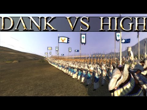 Dark Elves vs High Elves - Call of Warhamme - Medieval 2  Total War