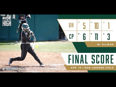 Cal Poly v UH, Softball Highlights -- April 10th, 2021