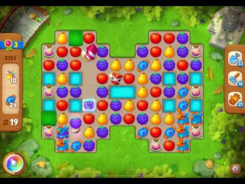 GardenScapes Level 2351 no boosters (26 moves)