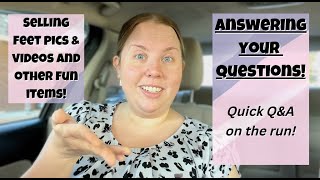 answering your questions about selling feet pics & videos! | Allthingsworn Q&A | Side Hustles