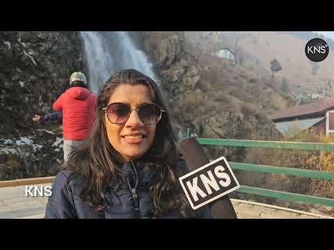 At Drung Waterfall, Tourists Praise Kashmir’s Charm in Conversation with KNS.