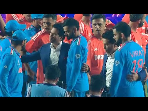 Sachin Tendulkar Gesture for Emotional Virat Kohli after India Lost ICC World Cup Final