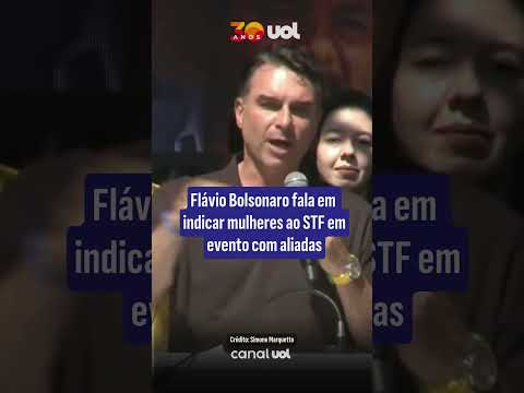 Flávio Bolsonaro fala em indicar mulheres ao STF em evento com aliadas