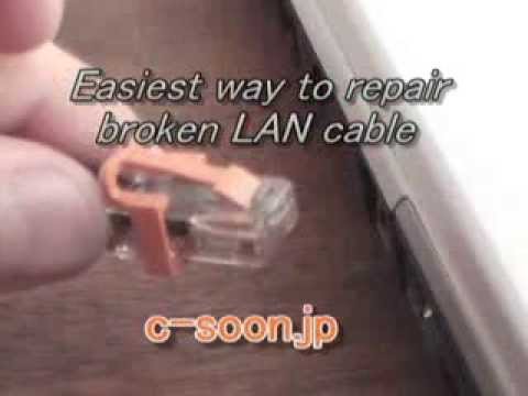 How to fix broken LAN cable