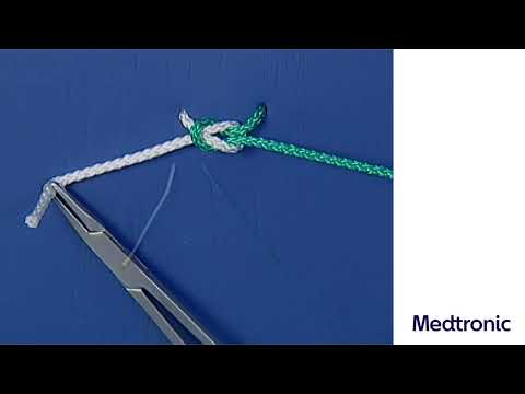 Confezionamento dei nodi con i fili di sutura Medtronic: i nodi con strumenti chirurgici