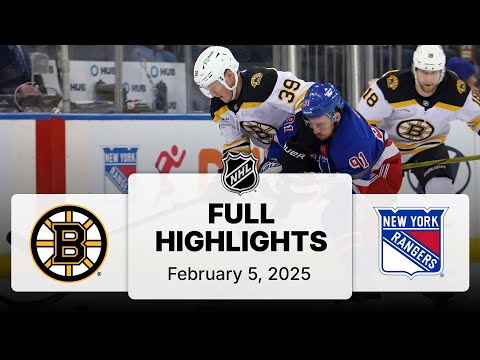 NHL Highlights | Bruins vs. Rangers | February 05, 2025
