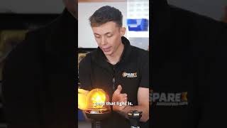 Still Think Halogen Is Brighter? #beacons #tractorparts