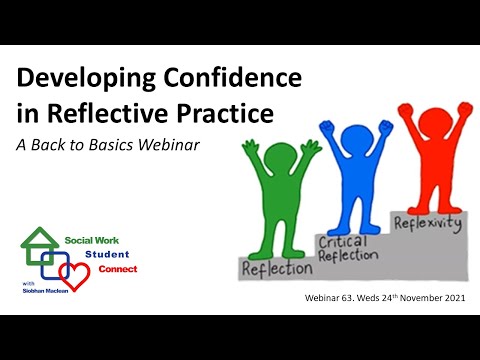 Developing Confidence in Reflective Practice. Social Work Student Connect Webinar 63.