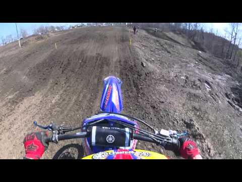 Crash-N-Burn Moto GoPro: Zack Rogers #65 @ Malvern MX LLAQ 4/3/16 Schoolboy 2 13-16 Moto 2