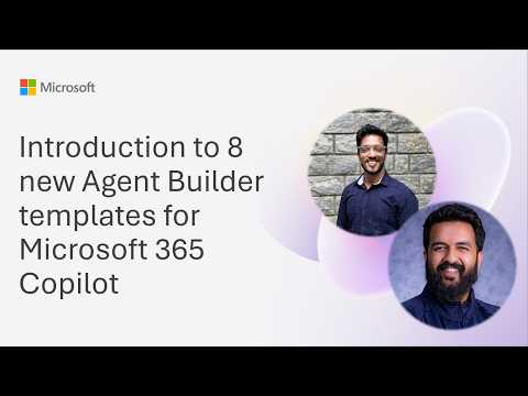 Microsoft 365 Copilot: 8 Agent Templates Microsoft 365 Copilot: 8 Agent Templates