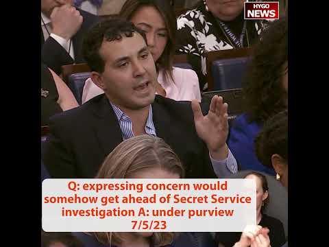 Q: expressing concern would somehow get ahead of Secret Service investigation A: under purview