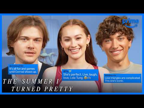 The Summer I Turned Pretty Cast React To Fan Comments | Prime Video