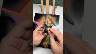 a little preview of my new mixed media painting with lighting integration 💡✨ #art #clay #painting