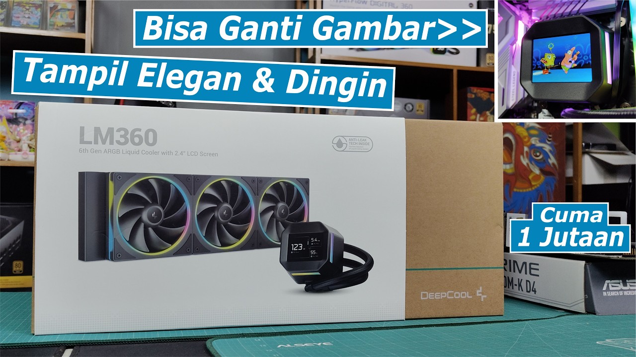 Review DEEPCOOL LM360 Liquid Cooling Performa Dingin Dengan LCD Display