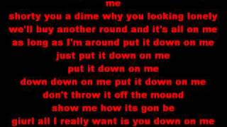 Down on me - Jeremih feat 50 cent ( lyrics )