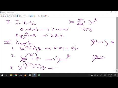 Alkene Additions 7-Radical Hydrohalogenation