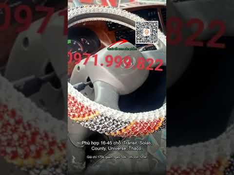 Bọc Vô Lăng Xe Khách 16-45 Chỗ Gỗ Transit Solati County Universe Thaco Samco - Giảm 50000đ