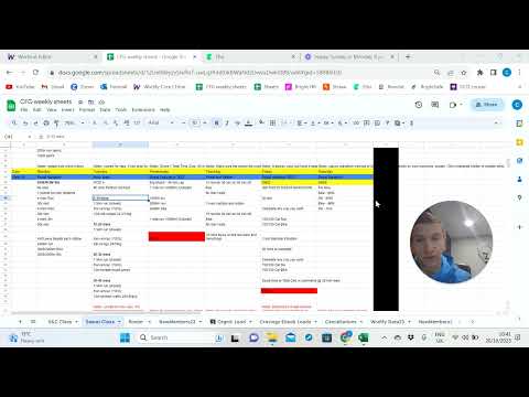 CFG weekly sheets   Google Sheets   Google Chrome   20 October 2023