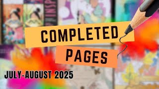 COMPLETED PAGES FOR JULY & AUGUST 2025 - Adult coloring