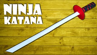 Katana Ninja Schwert basteln Spielzeug aus Papier - katana sword toy DIY craft [4K]