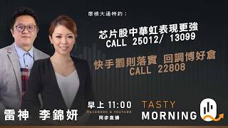 芯片股中華虹表現更強 CALL 25012/ 13099 快手罰則落實 回調博好倉 CALL 22808｜雷神｜Tasty Morning Q 2026-02-09