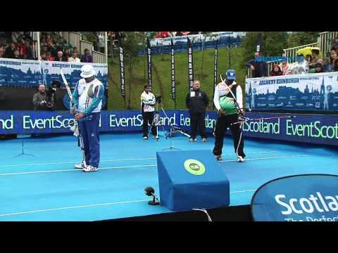 Jayanta Talukdar  Marco Galiazzo – recurve men bronze | Edinburgh 2010 Archery World Cup Final