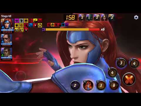 Marvel Future Fight T3 Jean vs Cull Obsidian WBU Stage 48