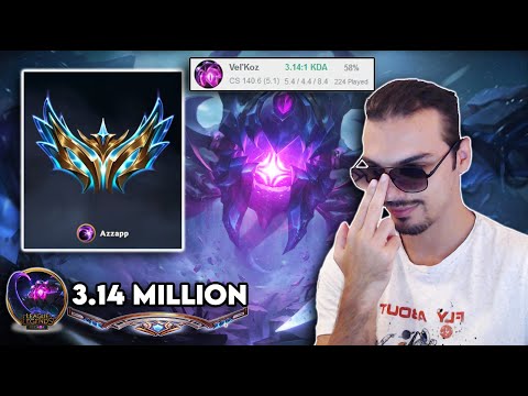 THE ONLY VEL'KOZ CHALLENGER ON ALL MAJOR SERVERS COMBINED | Azzapp Vel'Koz Highlights