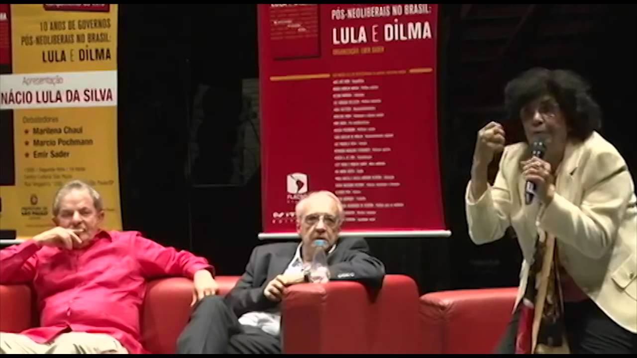 Marilena Chaui, Marcio Pochmann, Emir Sader e Lula: "10 anos de governos pós neoliberais no Brasil"