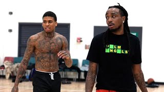 NLE Choppa Vs Quavo 1v1 Basketball (Got Heated!)